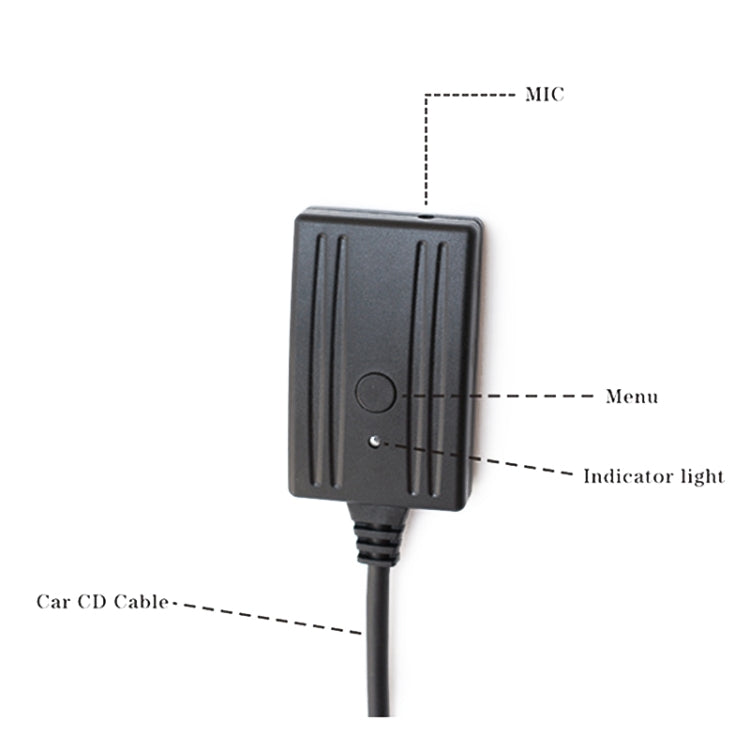 Car Six-disc CD Player AUX Wireless Bluetooth Audio Cable + MIC for Audi  A4B7 TTs TT A8 R8 A3, For Audi A4B7 TTs TT A8