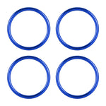 4 PCS / Set Air Conditioning Vent Metal Decorative Ring for Audi A1, For Audi A1