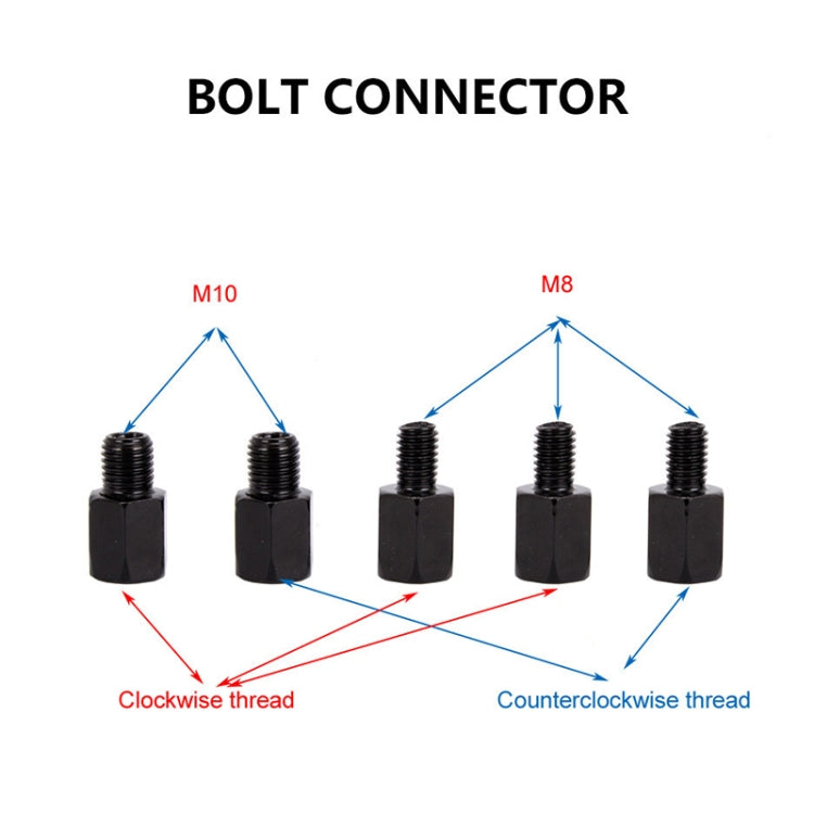 ZF001-185B Paire de rétroviseurs réfléchissants pour quad