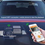 Z30 WiFi Dual-lens HD 2160P Non-light Night Vision 360-degree Panoramic Driving Recorder, GPS Version, Z30 GPS Version