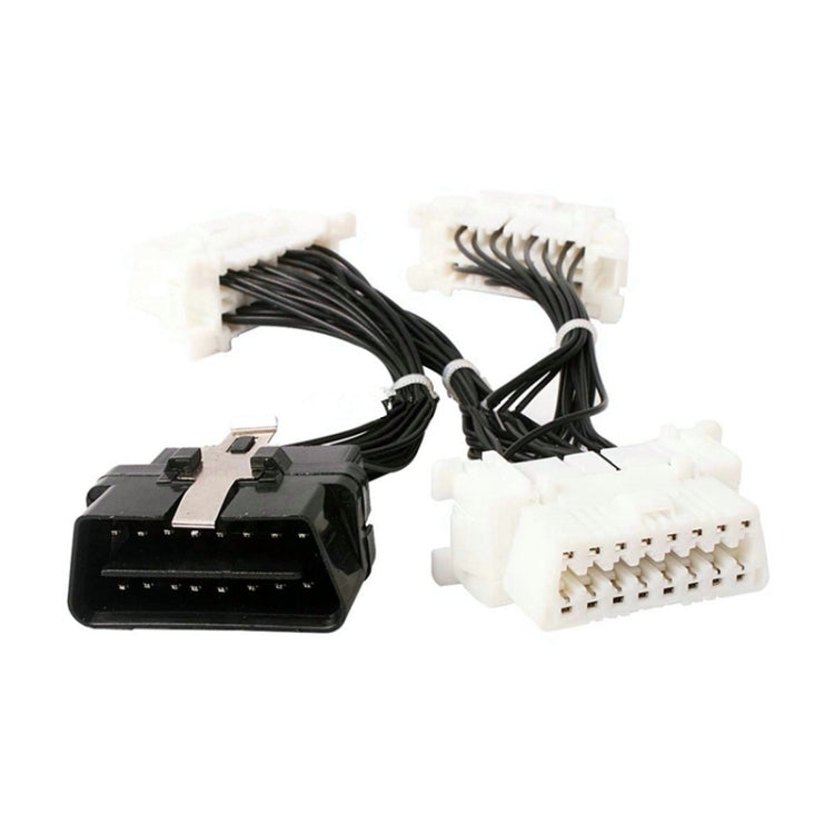 ELM327 OBD2 16Pin Male to 3 Female Car Diagnostic Cable, 16Pin Male to 3 Female