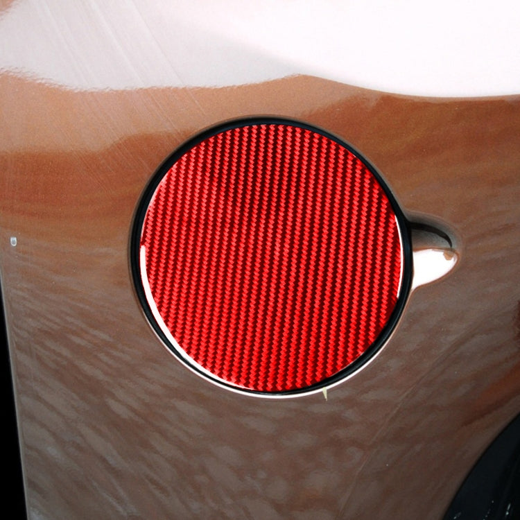 Carbon Fiber Car Fuel Tank Cap Decorative Sticker for Toyota Tundra 2014-2018,Left and Right Drive Universal, Fuel Tank Cap