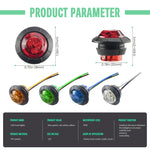 10 PCS MK-009 3/4 inch Car / Truck 3LEDs Side Marker Indicator Lights Bulb Lamp, MK-009(Red Light), MK-009(Blue Light), MK-009(Green Light), MK-009(White Light), MK-009(Yellow Light)