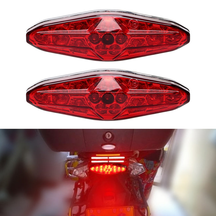 2 PCS KC-WD-NEW-3X Motorcycle LED Brake Light Running Lamp, Running Lamp, KC-WD-NEW-3X