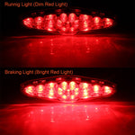 2 PCS KC-WD-NEW-3X Motorcycle LED Brake Light Running Lamp, Running Lamp, KC-WD-NEW-3X