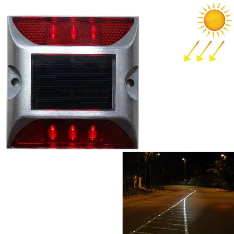 Solar Square Road Stud Light Car Guidance Light Road Deceleration Light, Flashing Bright Version, Flashing Bright Version