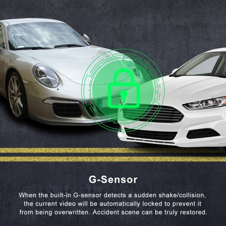 Front and Rear Dual Camera HD InfraredNight Vision Car Dash Cam Driving Recorder, Front and Rear