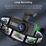 Front and Rear Dual Camera HD InfraredNight Vision Car Dash Cam Driving Recorder, Front and Rear