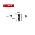 3 in 1 Car Carbon Fiber Central Air Outlet Decorative Sticker for Subaru BRZ / Toyota 86 2017-2019, Left and Right Drive Universal, Central Air Outlet