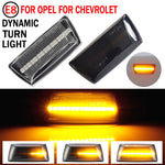 2pcs For Chevrolet Cruze 2009-2014 Car Dynamic LED Fender Side Light 1713423, For Chevrolet Cruze 2009-2014 (Transparent), For Chevrolet Cruze 2009-2014 (Transparent Black)