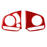Car Carbon Fiber Steering Wheel Button High Configuration Decorative Sticker for Honda Tenth Generation Civic 2016-2019, Left and Right Drive Universal, Steering Wheel Button High Configuration