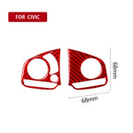 Car Carbon Fiber Steering Wheel Button High Configuration Decorative Sticker for Honda Tenth Generation Civic 2016-2019, Left and Right Drive Universal, Steering Wheel Button High Configuration