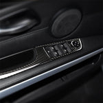 4 PCS Carbon Fiber Car Left Driving Lifting Panel Decorative Sticker with Folding for BMW E90 / 320i / 325i, Diameter: 35.8cm, Diameter: 35.8cm