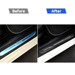 High Edition Carbon Fiber Car Door Threshold Decorative Sticker for BMW E90 2005-2012, High Edition Door Threshold, Low Edition Door Threshold