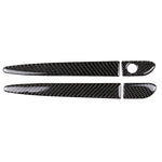 One Set Car Carbon Fiber Outside Door Handle without Smart Hole Decorative Sticker for Mazda CX-5 2017-2018, Left Drive, Outside Door Handle without Smart Hole, Left Drive