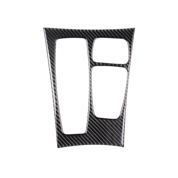 Car Carbon Fiber Solid Color Gear Panel Decorative Sticker for BMW X5 2008-2013 / X6 2009-2014, Low-level Configuration Left Drive, Gear Panel