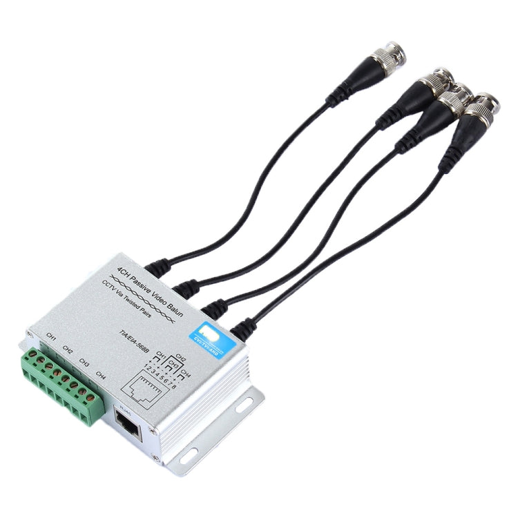 HD204A-F HD-CVI/TVI/AHD CCTV 4CH UTP Passive Video Balun, HD204A-F