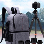 Multi-functional Waterproof Nylon Shoulder Backpack Padded Shockproof Camera Case Bag for Nikon Canon DSLR Cameras