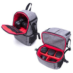 Multi-functional Waterproof Nylon Shoulder Backpack Padded Shockproof Camera Case Bag for Nikon Canon DSLR Cameras