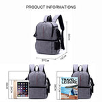 Multi-functional Waterproof Nylon Shoulder Backpack Padded Shockproof Camera Case Bag for Nikon Canon DSLR Cameras