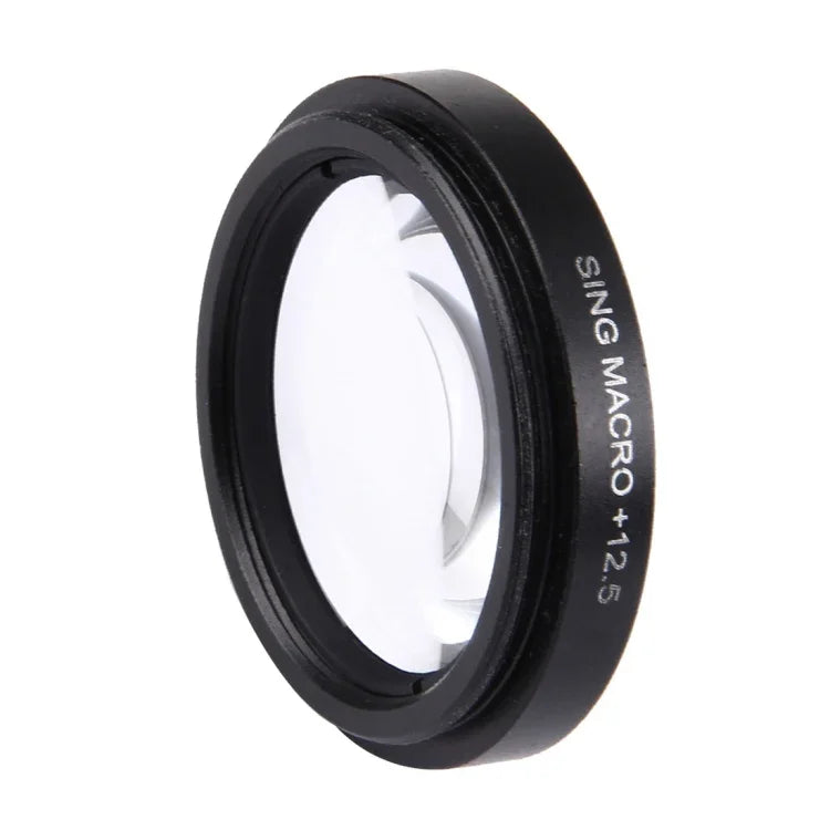 JUNESTAR Proffesional 37mm 12.5X Macro Lens Filter + Lens Protective Cap for GoPro & Xiaomi Xiaoyi Yi Sport Action Camera, 12.5X Macro Lens