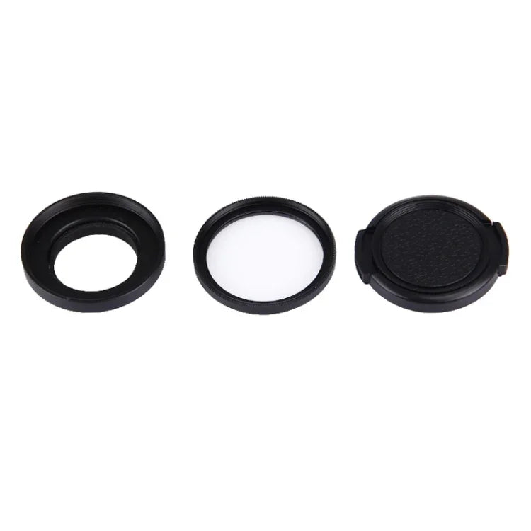 JUNESTAR for Xiaomi Xiaoyi Yi II 4K Sport Action Camera Proffesional 37mm UV Filter + Lens Protective Cap, UV Filter+Lens Cap