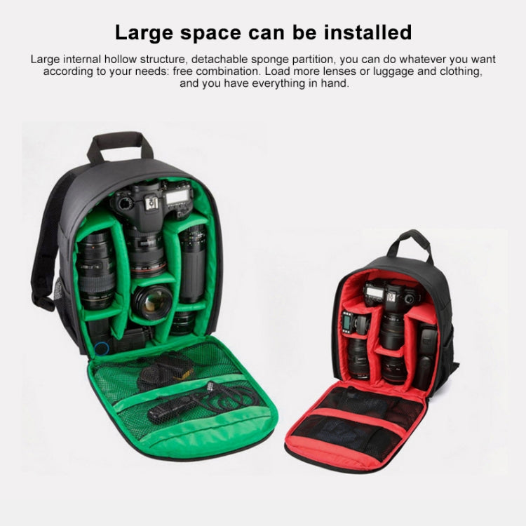 حقيبة ظهر رياضية محمولة مقاومة للماء للكاميرات الخارجية من INDEPMAN DL-B012 لكاميرات GoPro، SJCAM، نيكون، كانون، شاومي Xiaoyi YI، الحجم: 27.5 * 12.5 * 34 سم