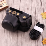 Full Body Camera PU Leather Case Bag with Strap for Sony A6000 / A6300 / Nex 6, For Sony A6000, For A6000