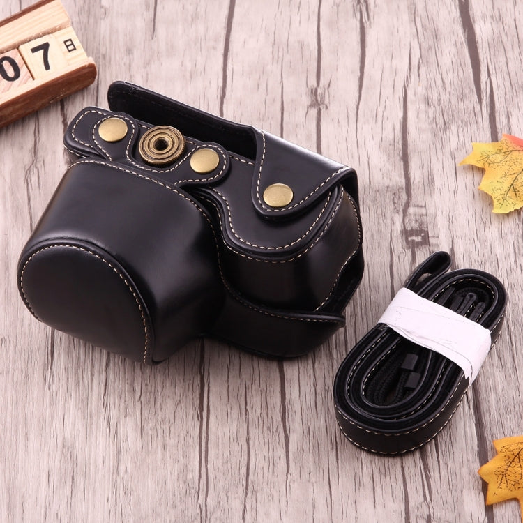 Full Body Camera PU Leather Case Bag with Strap for Sony A6000 / A6300 / Nex 6, For Sony A6000, For A6000