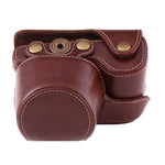 Full Body Camera PU Leather Case Bag with Strap for Sony A6000 / A6300 / Nex 6, For Sony A6000, For A6000