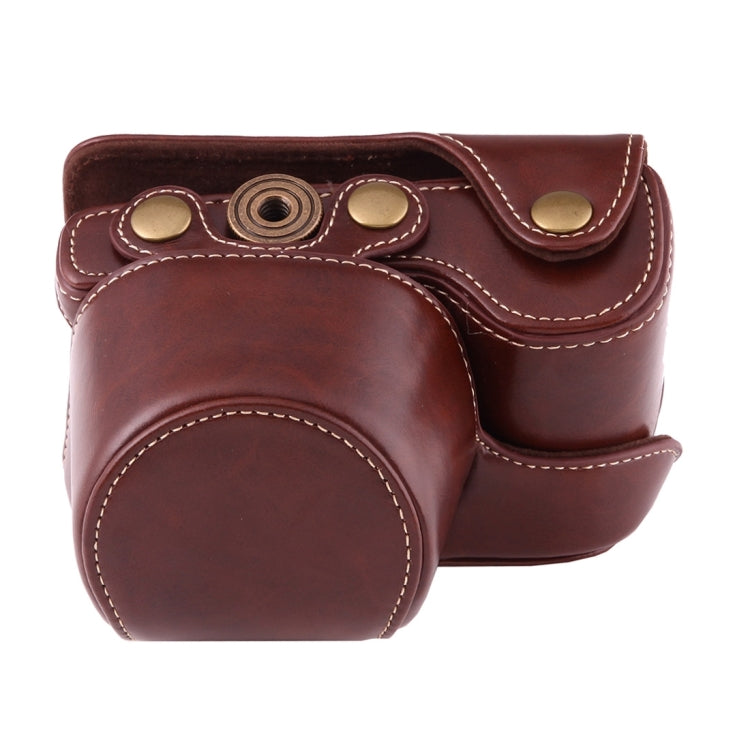 Full Body Camera PU Leather Case Bag with Strap for Sony A6000 / A6300 / Nex 6, For Sony A6000, For A6000