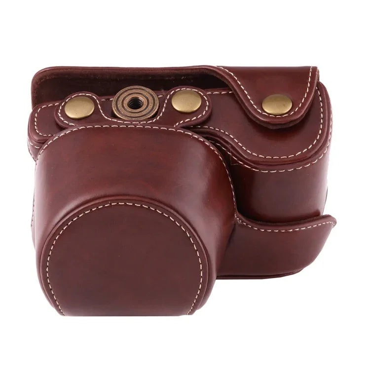 Full Body Camera PU Leather Case Bag with Strap for Sony A6000 / A6300 / Nex 6, For Sony A6000, For A6000