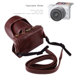 Full Body Camera PU Leather Case Bag with Strap for Canon EOS M10, For EOS M10