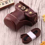 Full Body Camera PU Leather Case Bag with Strap for Canon EOS M10, For EOS M10