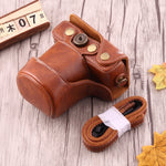 Full Body Camera PU Leather Case Bag with Strap for Canon EOS M10, For EOS M10