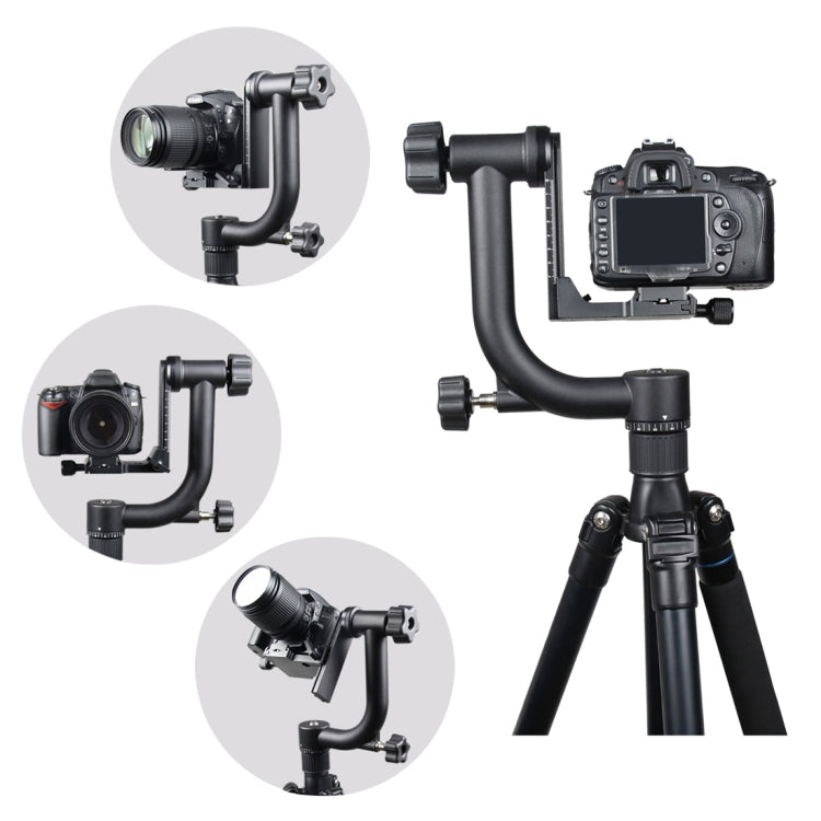 YELANGU Horizontal 360 Degree Gimbal Tripod Head for Home DV and SLR Cameras, YLG0401E