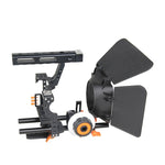 YELANGU YLG1105A A7 Cage Set Include Video Camera Cage Stabilizer / Follow Focus / Matte Box for Sony GH4 / A7S / A7 / A7R / A72 / A7RII / A7SII / A6000 / A6500 / A6300 / A7R3 / A7S3 / A7R4