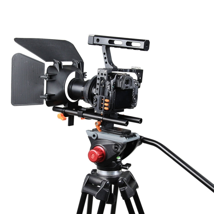 YELANGU YLG1105A A7 Cage Set Include Video Camera Cage Stabilizer / Follow Focus / Matte Box for Sony GH4 / A7S / A7 / A7R / A72 / A7RII / A7SII / A6000 / A6500 / A6300 / A7R3 / A7S3 / A7R4
