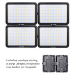 YELANGU YLG0504B 204 LEDs 1000LM 3300-5600K No Polar Dimmable Studio Light Video & Photo Light for Canon, Nikon, DSLR Cameras, 204 LEDs