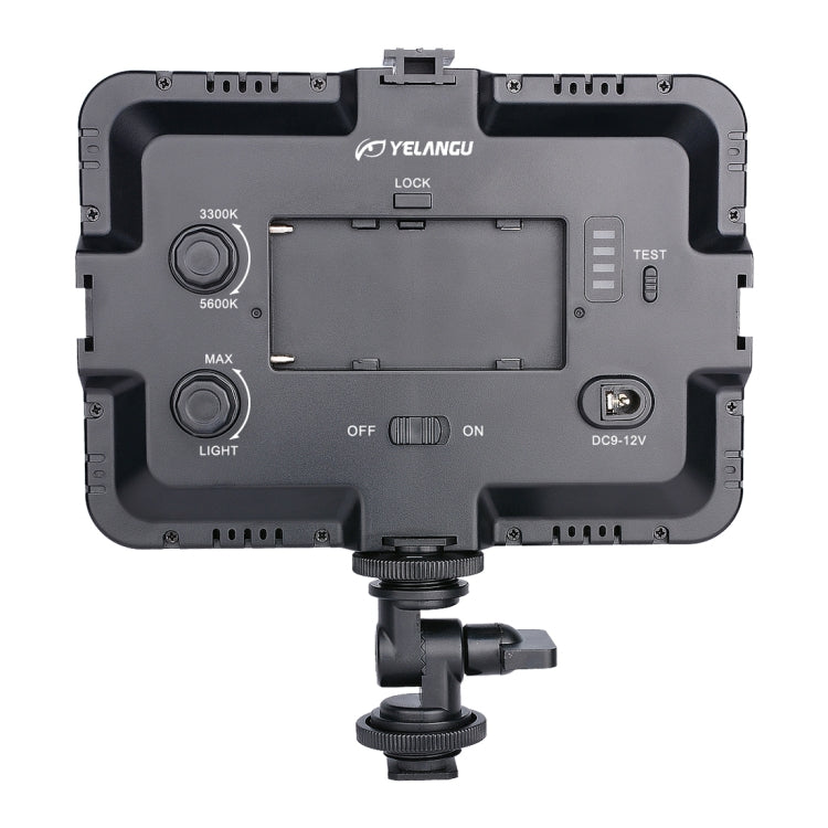 YELANGU YLG0504B 204 LEDs 1000LM 3300-5600K No Polar Dimmable Studio Light Video & Photo Light for Canon, Nikon, DSLR Cameras, 204 LEDs