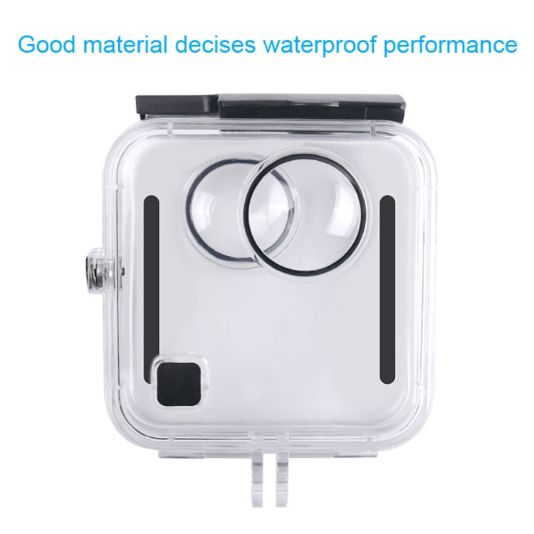 40m Waterproof Housing Protective Case  for GoPro Fusion, with Buckle Basic Mount & Screw & Wrench, For GoPro Fusion
