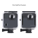 40m Waterproof Housing Protective Case  for GoPro Fusion, with Buckle Basic Mount & Screw & Wrench, For GoPro Fusion