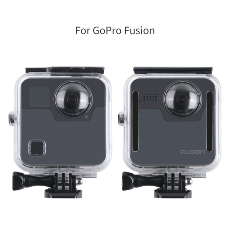 40m Waterproof Housing Protective Case  for GoPro Fusion, with Buckle Basic Mount & Screw & Wrench, For GoPro Fusion