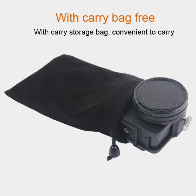 Housing Shell CNC Aluminum Alloy Protective Cage with Insurance Frame & 52mm UV Lens for GoPro HERO7 Black /6 /5, 52mm UV Black, 52mm UV Blue