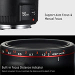 YONGNUO YN50MM F1.8C II F1.8 Auto Focus Lens for Canon EF Mount New Lens, YN50MM F1.8C II
