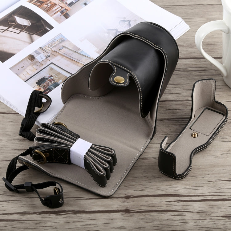 Full Body Camera PU Leather Case Bag with Strap for Fujifilm X-A5, For FUJI  X-A5