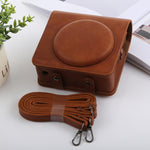 Retro Style Full Body Camera PU Leather Case Bag with Strap for FUJIFILM instax SQUARE SQ6, For FUJI SQ6