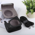 Retro Style Full Body Camera PU Leather Case Bag with Strap for FUJIFILM instax mini 9 / mini 8+ / mini 8, For FUJI  mini 9, For FUJI mini 9