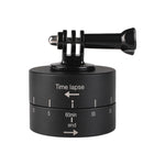 360 Degree Auto Rotation 60 Minutes Time Lapse Stabilizer Tripod Head Adapter for GoPro, 60 Minutes