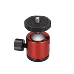 Mini 360 Degree Rotation Panoramic Metal Ball Head for DSLR & Digital Cameras, Red, Black, Blue